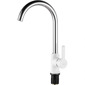 Смеситель для кухни ESKO SORRENTO SR 519W высокий излив белый хром