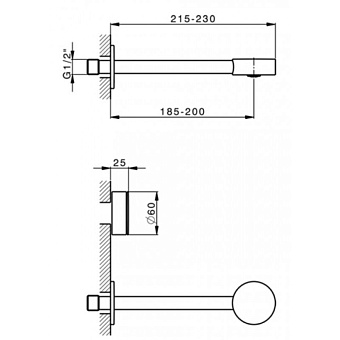 Смеситель для раковины Cisal Slim SM0135106T хром