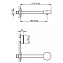 Смеситель для раковины Cisal Slim SM0135106T хром