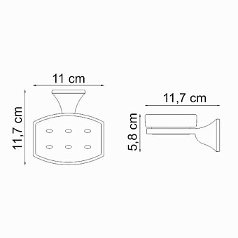 Мыльница WASSERKRAFT Wern K-2500 K-2529 хром