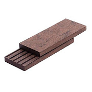 Плинтус для террасной доски Bruggan WENGE plintus_WENGE 3000х50х9мм