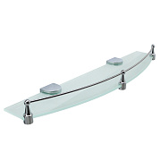 Полка в ванную округлая WASSERKRAFT Kammel K-8300 K-8344 1-ярусная 11,5х50см хром