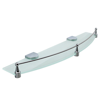 Полка в ванную округлая WASSERKRAFT Kammel K-8300 K-8344 1-ярусная 11,5х50см хром