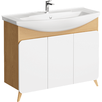Тумба с раковиной AQWELLA Basic BAS0110DZ 36х101,6х81,5см