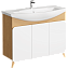 Тумба с раковиной AQWELLA Basic BAS0110DZ 36х101,6х81,5см