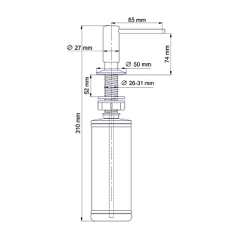 Дозатор WASSERKRAFT K-75996 белый