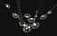 Светильник подвесной CRYSTAL LUX BOSQUE BOSQUE SP7 L3000 BLACK/TRANSPARENT 35Вт LED