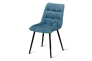 Кухонный стул AERO 47х65х87см велюр/сталь Light Blue