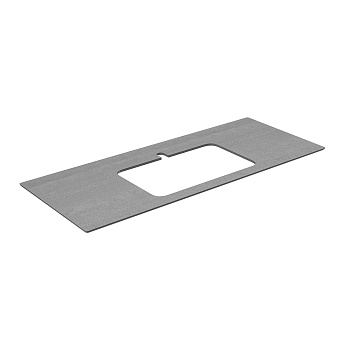 Столешница KERAMA MARAZZI Plaza PL2.DD500600R.120 Керамогранит 120х48см Про Дабл антрацит