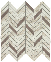 Керамическая мозаика Atlas Concord Италия Marvel Edge AEPS Royal Calacatta Mosaico Twill Lappato 30х31см 0,372кв.м.
