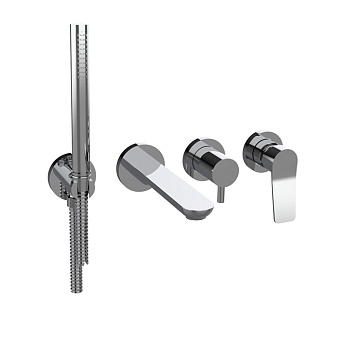 Смеситель для ванны Bongio GIO2 80550CRADPR хром