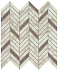 Керамическая мозаика Atlas Concord Италия Marvel Edge AEPS Royal Calacatta Mosaico Twill Lappato 30х31см 0,372кв.м.