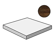 Плитка для ступеней Atlas Concord Италия Etic ANC0 Palissandro Scalino Angolare SX 22,5х22,5см 0,051кв.м. матовая