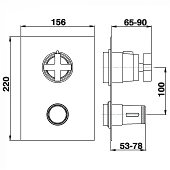Смеситель для душа Cisal Barcelona BA01840321 хром