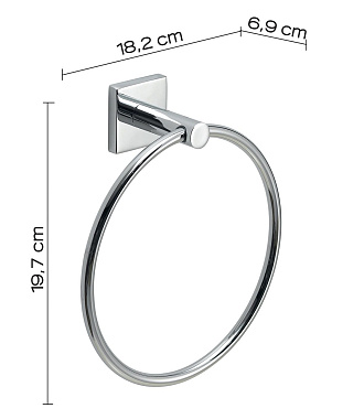 Полотенцедержатель Gedy Fuji FJ70(13) хром 19,7см
