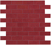 Керамическая мозаика Atlas Concord Италия Boost 9BMQ Red Minibrick 30,5х30,5см 0,558кв.м.