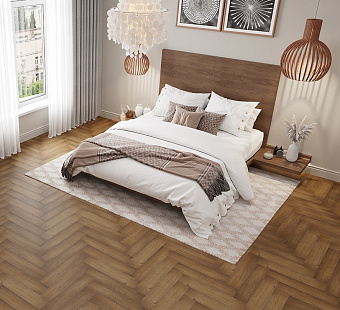 Виниловый ламинат Alpine Floor Дуб насыщенный ЕСО 13-7 600х125х4мм 43 класс 1,95кв.м