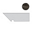 Плинтус Atlas Concord Италия Marvel Edge AFB1 Absolute Brown Battiscopa Sag.SX 30х7,2см 0,259кв.м.