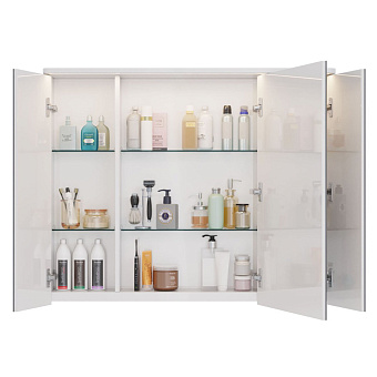 Шкаф зеркальный LEMARK Zenon LM100ZS-Z 14х100х80см с подсветкой