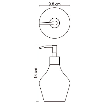 Дозатор WASSERKRAFT Dinkel K-4699 белый
