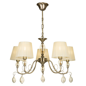 Люстра подвесная Freya Peta FR2004PL-05BZ 40Вт 5 лампочек E14