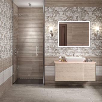 Тумба под раковину подвесная KERAMA MARAZZI Plaza Modern PLB.M.120.3\OAK.O 48х117х51,1см