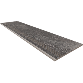 Плитка для ступеней ESTIMA Tramontana Steptrade/TN02_NR/30x120x10 Anthracite 30х120см 1,44кв.м. неполированная