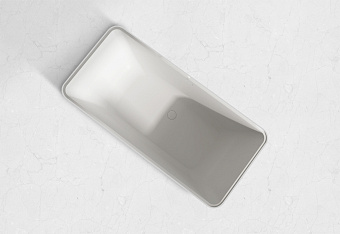 Ванна каменная Abber Stein AS9623 170х80см отдельностоящая