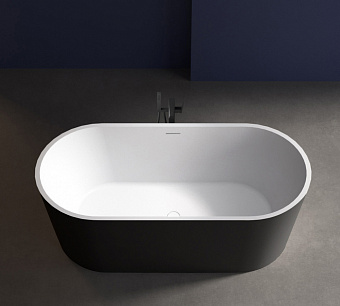 Ванна акриловая Abber AB9209MB 170х80см отдельностоящая