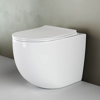 Унитаз приставной Ceramica Nova MIA CN1810 безободковый с микролифтом