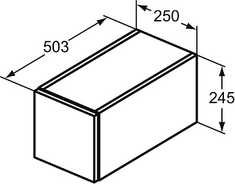 Тумба под раковину подвесная IDEAL STANDARD Adapto U8419FW 53х25х24,5см