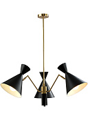 Люстра подвесная CRYSTAL LUX JOVEN JOVEN SP3 GOLD/BLACK 180Вт 3 лампочек E27
