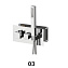 Смеситель для душа RGW Shower Panels 21140544-31 SP-44 хром