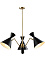 Люстра подвесная CRYSTAL LUX JOVEN JOVEN SP3 GOLD/BLACK 180Вт 3 лампочек E27