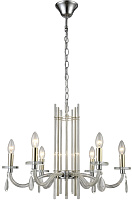 Люстра подвесная CRYSTAL LUX AURELIO AURELIO SP6 GOLD+CHROME/TRANSPARENT 360Вт 6 лампочек E14