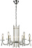 Люстра подвесная CRYSTAL LUX AURELIO AURELIO SP6 GOLD+CHROME/TRANSPARENT 360Вт 6 лампочек E14
