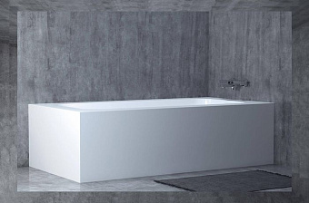 Ванна каменная SALINI ORLANDO 102014M S-Sense глянцевая 190х100см встраиваемая