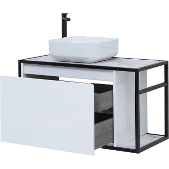 Тумба под раковину подвесная AQUANET Nova Lite Loft 261652 44х90х51,8см