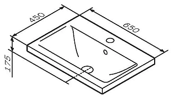 Раковина мебельная AM-PM X-Joy S M85AWCC0652WG 65х45см