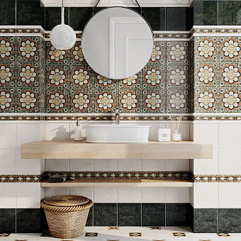 Декор KERAMA MARAZZI Стемма HGD\A438\SG2440 коричневый/серый 24х24см 0,329кв.м.