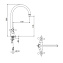 Смеситель для кухни Bongio Kitchen 15580CR00 высокий излив хром