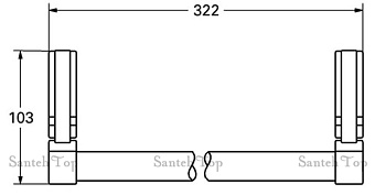 Поручень для ванной GROHE Sentosa 40231000 10,3см хром