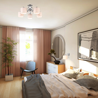 Светильник настенный Eurosvet Shantel 60111/1 хром 40Вт E14
