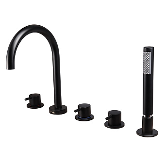 Смеситель для ванны Maxonor SUPERIOR PL1287-7 чёрный