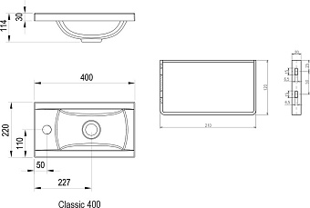 Консоль под раковину RAVAK Classic B14000100P