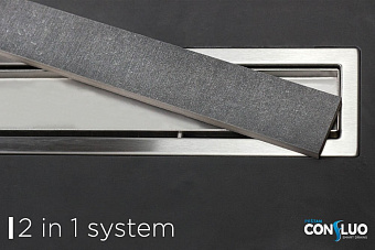 Щелевой душевой трап Pestan Confluo Premium Line 650 69,6х13,6см горизонтальный сток