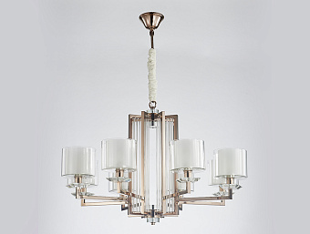 Люстра подвесная Newport 4400 4408+1/C black nickel 65Вт 10 лампочек E14