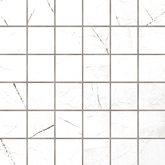 Керамическая мозаика ESTIMA Vision Mosaic/VS01_PS/30x30/5x5 белый 30х30см 0,9кв.м.