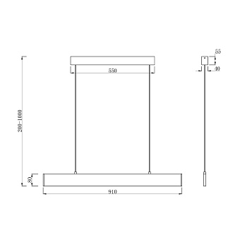 Светильник подвесной Maytoni Step P010PL-L23W 21,8Вт LED
