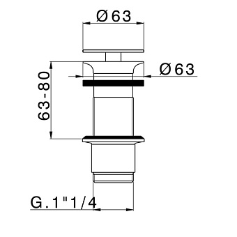 Донный клапан Cisal ZA00161321